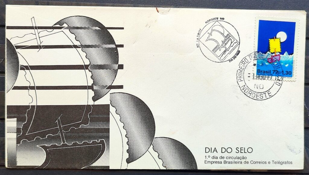 Envelope FDC 127 1977 Dia Da Filatelia CBC E CPD Noroeste 3