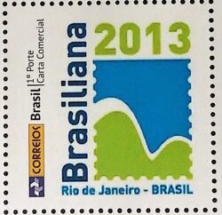 PB 01 Selo Personalizado Basico Brasiliana 2013 Pao de Acucar