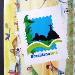 PB 02 Vinheta Selo Personalizado Básico Brasiliana 2013 Corcovado