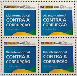 PB 03 Selo Personalizado Basico Dia Internacional Contra a Corrupção 2013 Quadra