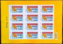 PB 101 Selo Personalizado Correios Celular Chip 2018 Folha G