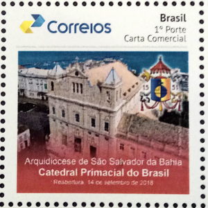PB 105 Selo Personalizado Básico Catedral Primacial do Brasil Salvador Bahia Fachada 2019