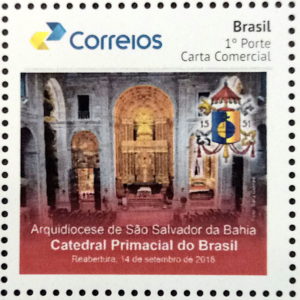 PB 107 Selo Personalizado Básico Catedral Primacial do Brasil Salvador Bahia Interna 2019