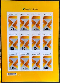 PB 112 Selo Personalizado 50 Anos dos Correios 2019 Folha G