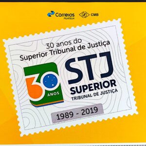 PB 115 Selo Personalizado Básico 30 Anos do Superior Tribunal de Justiça STJ Direito 2019 Vinheta G