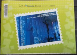 PB 14 Vinheta Selo Personalizado Básico Mostra Filatélica 55 anos de Brasília Santuário Dom Bosco 2015