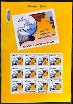 PB 153 Selo Personalizado 5 de Março Dia do Filatelista 2020 Folha G