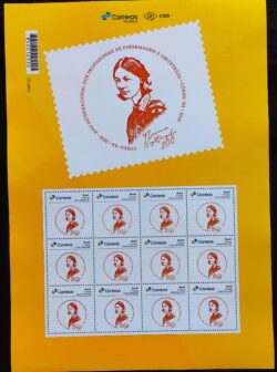 PB 159 Selo Personalizado COREN BA Bicentenário de Florence Nightingale Gomado 2020 Folha