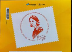 PB 159 Vinheta do Selo Personalizado COREN BA Bicentenário de Florence Nightingale Gomado 2020