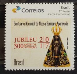 PB 21 Selo Personalizado 300 anos de Devoção a Nossa Senhora Aparecida 2017