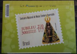 PB 21 Vinheta Selo Personalizado 300 anos de Devoção a Nossa Senhora Aparecida 2017