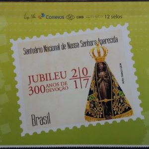 PB 21 Vinheta Selo Personalizado 300 anos de Devoção a Nossa Senhora Aparecida 2017
