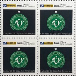 PB 22 Selo Personalizado Chapecoense Futebol Esporte Gomado 2017 Quadra