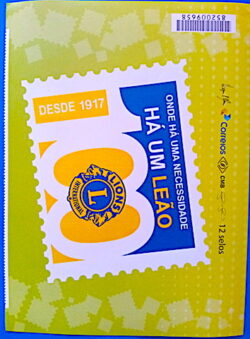 PB 25 Vinheta Selo Personalizado 100 Anos do Lions International 2017