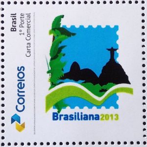 PB 29 Selo Personalizado Brasiliana Corcovado Gomado Microletras 2017
