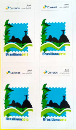 PB 30 Selo Personalizado Brasiliana Corcovado 2017 Quadra