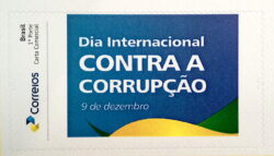 PB 32 Selo Personalizado Autoadesivo Dia Contra Corrupcao 2017