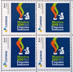 PB 35 Selo Personalizado Cinema Indiano Logo Gomado 2017 Quadra