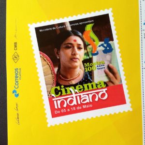 PB 37 Vinheta Selo Personalizado Cinema Indiano Mulher Bailarina 2017