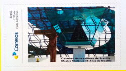 PB 40 Selo Personalizado Catedral Metropolitana de Brasilia Autoadesivo 2017