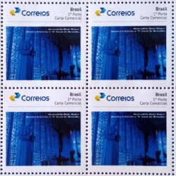 PB 41 Selo Personalizado Mostra Filatelica 55 Anos de Brasilia Igreja Dom Bosco Gomado 2017 Quadra