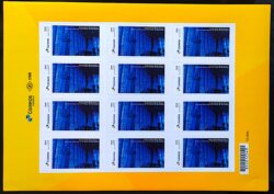 PB 42 Selo Personalizado Mostra Filatélica 55 Anos Brasilia Igreja Dom Bosco Autoadesivo 2017 Folha G