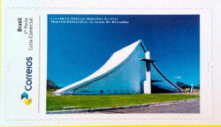 PB 44 Selo Personalizado Igreja Catedral Militar Rainha da Paz Religiao Brasilia 2017