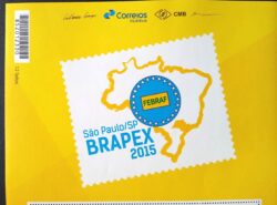 PB 45 Vinheta Selo Personalizado Brapex 2015 Mapa Logo 2017