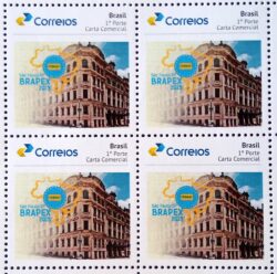 PB 47 Selo Personalizado Brapex 2015 Predio Historico Mapa Gomado 2017 Quadra