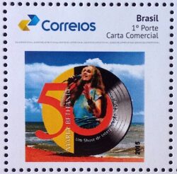 PB 49 Selo Personalizado Maria Bethânia Música Gomado 2017