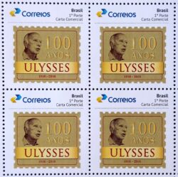 PB 53 Selo Personalizado Ulysses Guimaraes Politico 2017 Quadra