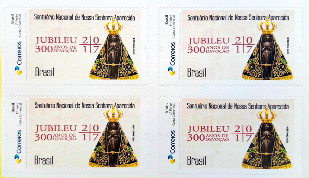 PB 56 Selo Personalizado Nossa Senhora Aparecida 2017 Quadra