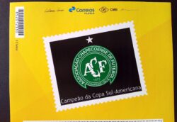 PB 58 Selo Personalizado Chapecoense Futebol 2017 Vinheta