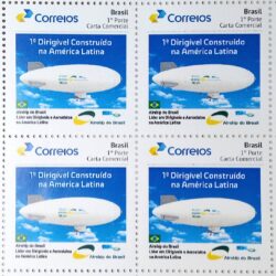 PB 70 Selo Personalizado Airship Aviacao 2017 Quadra