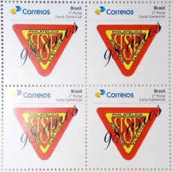 PB 72 Selo Personalizado 98 Anos Sociedade Philatelica Paulista SPP 2017 Quadra