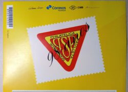 PB 72 Vinheta Selo Personalizado 98 Anos Sociedade Philatelica Paulista SPP 2017