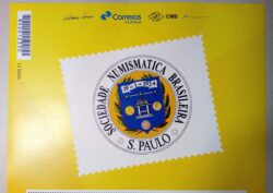 PB 78 Vinheta Selo Personalizado Sociedade Numismatica Brasileira Sao Paulo 2017