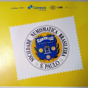 PB 78 Vinheta Selo Personalizado Sociedade Numismatica Brasileira Sao Paulo 2017