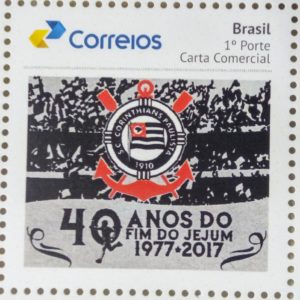 PB 80 Selo Personalizado Corinthians Jejum Futebol Gomado 2018