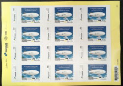PB 88 Selo Personalizado Airship Dirigivel Aviacao 2018 Folha P Ultima