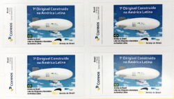 PB 88 Selo Personalizado Básico Airship Dirigível Aviação 2018 Quadra