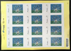 PB 91 Selo Personalizado 50 Anos Clube Filatélico Numismático de Uberlândia CFNU 2018 Folha