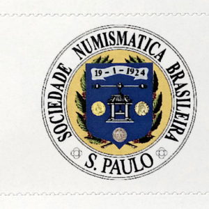 PB 96 Selo Personalizado Sociedade Numismatica Brasileira Sao Paulo 2018