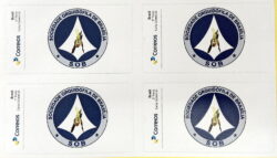 PB 97 Selo Personalizado Sociedade Orquidófila Brasília Orquídea Flor 2018 Quadra