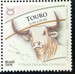 C 3815 Selo Signos do Zodiaco Touro 2019