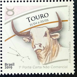 C 3815 Selo Signos do Zodiaco Touro 2019