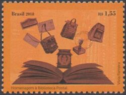 C 3753 Selo Homenagem à Biblioteca Postal 2018