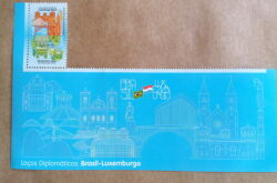 C 3794 Selo Série Relações Diplomáticas Brasil Luxemburgo 2018 Mais Vinheta