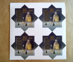 C 3799 Selo Natal 2018 Noite Feliz Igreja Religiao 2018 Quadra