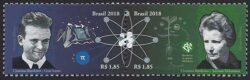 C 3802 Selo Cientistas Brasileiros Cesar Lattes e Johanna Döbereiner 2018